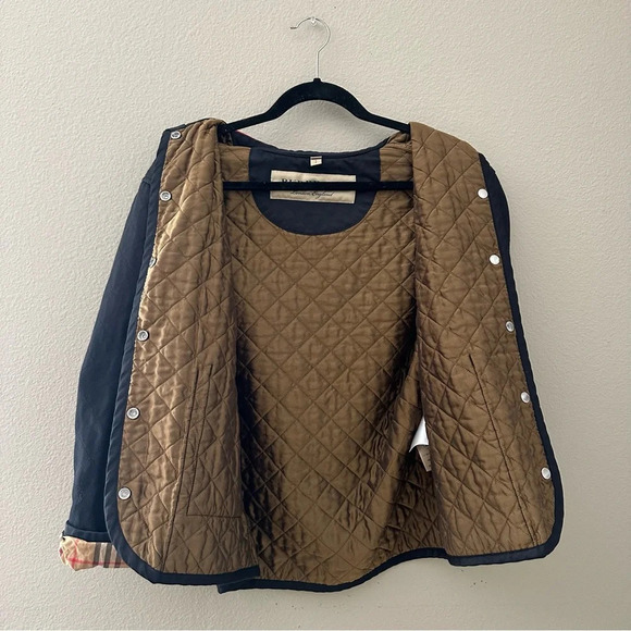 BURBERRY Black Vintage Dranefeld Jacket Size Small - Picture 6 of 17